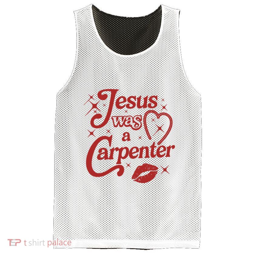 Jesus Was A Carpenter Christian Jesus Sayings Mesh Reversible Basketball Jersey Tank