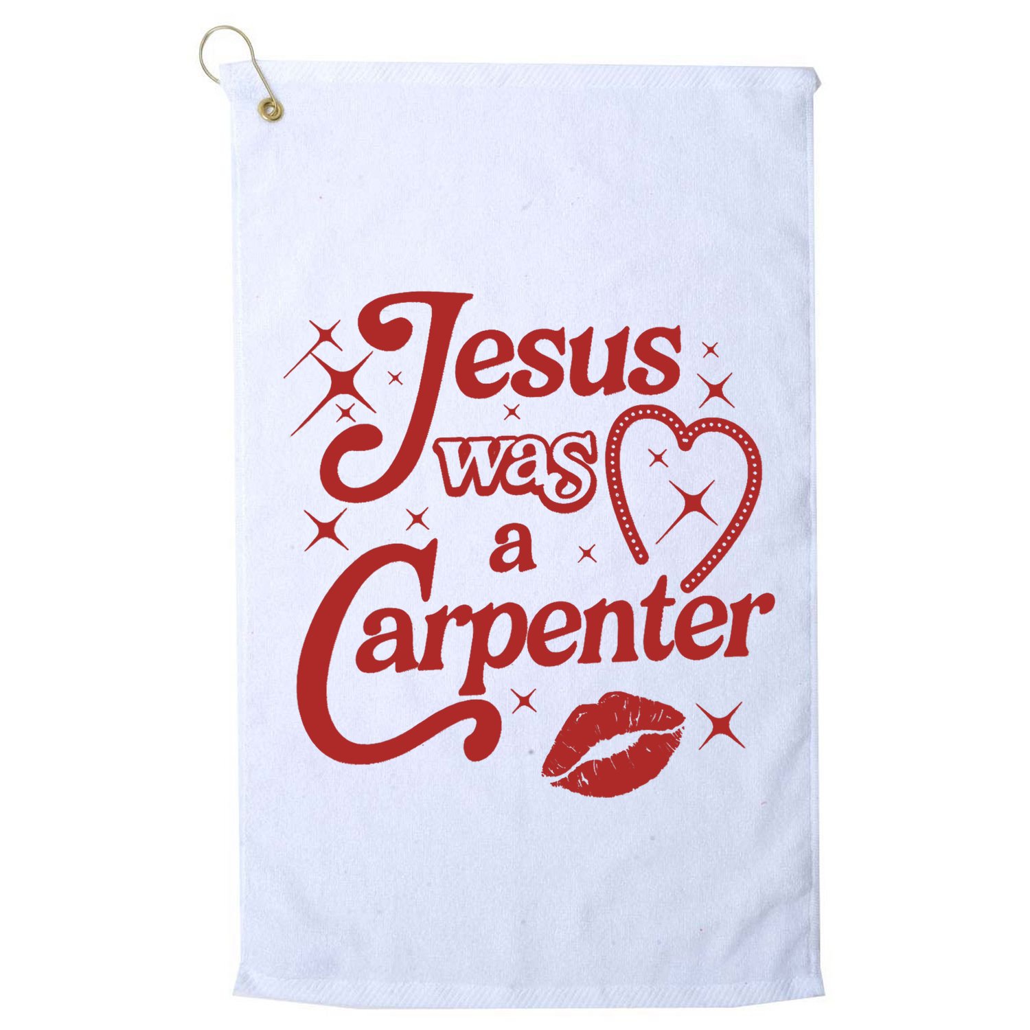 Jesus Was A Carpenter Christian Jesus Sayings Golf Towel