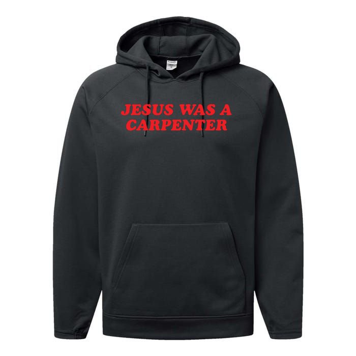 Jesus Was A Carpenter Performance Fleece Hoodie