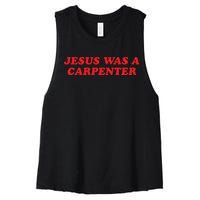 Jesus Was A Carpenter Women's Racerback Cropped Tank