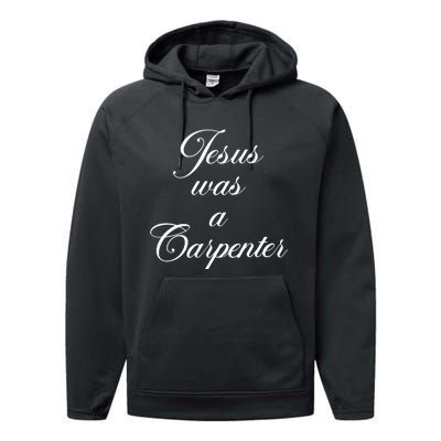 Jesus Was A Carpenter Performance Fleece Hoodie