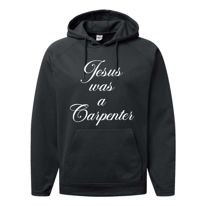 Jesus Was A Carpenter Performance Fleece Hoodie