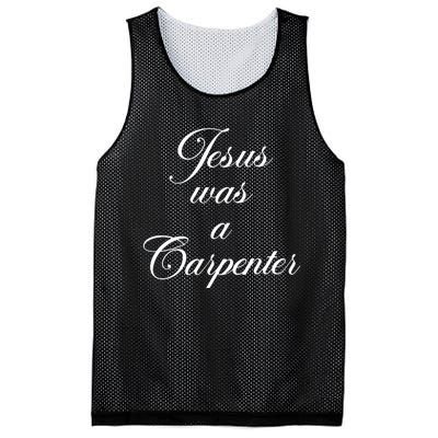 Jesus Was A Carpenter Mesh Reversible Basketball Jersey Tank