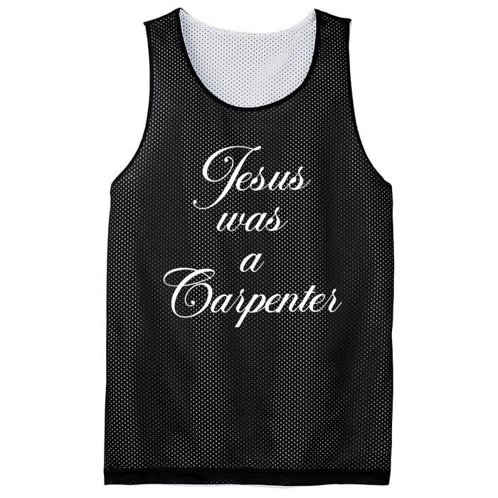 Jesus Was A Carpenter Mesh Reversible Basketball Jersey Tank