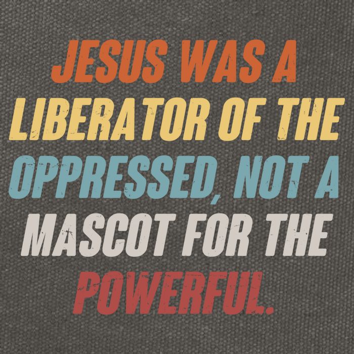 Jesus Was A Liberator Of The Oppressed Not A Mascot For The Powerful Cotton Canvas Backpack