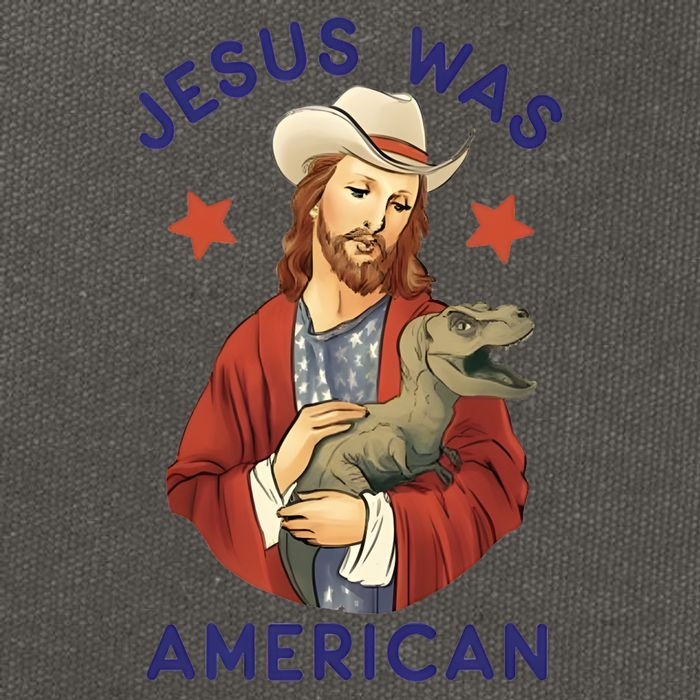 Jesus Was American Cotton Canvas Backpack