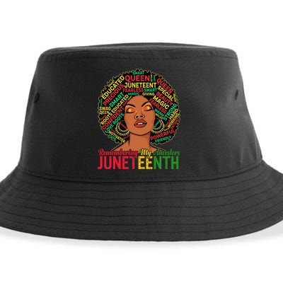 Juneteenth Wo African American Black Wo 1865 Sustainable Bucket Hat