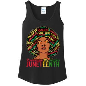 Juneteenth Wo African American Black Wo 1865 Ladies Essential Tank