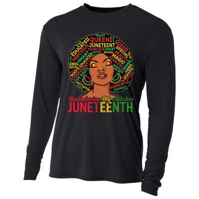 Juneteenth Wo African American Black Wo 1865 Cooling Performance Long Sleeve Crew