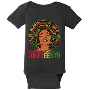 Juneteenth Wo African American Black Wo 1865 Baby Bodysuit