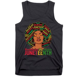 Juneteenth Wo African American Black Wo 1865 Tank Top