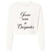 Jesus Was A Carpenter Cropped Pullover Crew