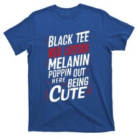 Juneteenth Woman Black Red Lipstick Melanin T-Shirt