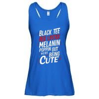 Juneteenth Woman Black Red Lipstick Melanin Ladies Essential Flowy Tank