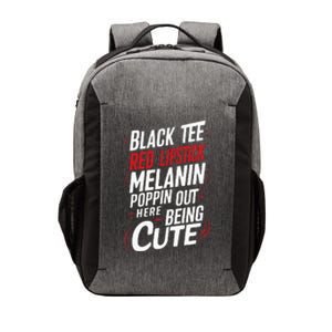 Juneteenth Woman Black Red Lipstick Melanin Vector Backpack