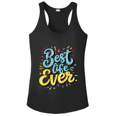JehovahS Witness Best Life Ever Jw Org Gift Ladies PosiCharge Competitor Racerback Tank
