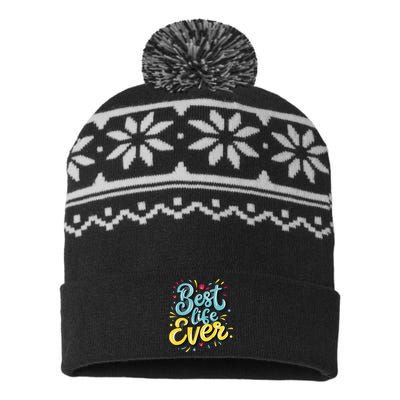 JehovahS Witness Best Life Ever Jw Org Gift USA-Made Snowflake Beanie