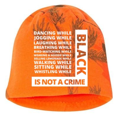 Jogging While Black Whistling While Black Is Not A Crime Gift Kati - Camo Knit Beanie