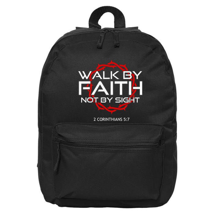 Jesus Walk By Faith Christian 16 in Basic Backpack