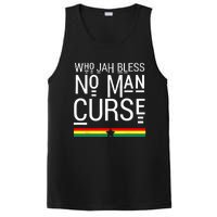 Jah Who Bless No Curse Man Rasta Flag Reggae Roots Jamaica PosiCharge Competitor Tank