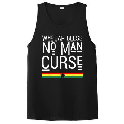 Jah Who Bless No Curse Man Rasta Flag Reggae Roots Jamaica PosiCharge Competitor Tank