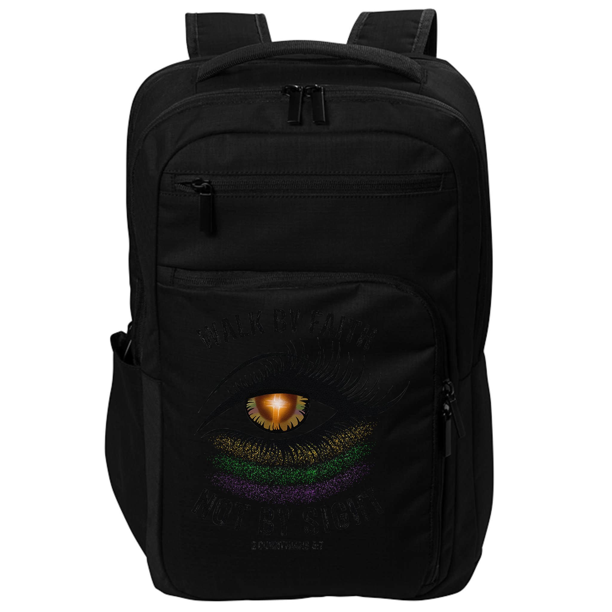 Jesus Walk By Faith Not By Sight Angel Eye Impact Tech Backpack