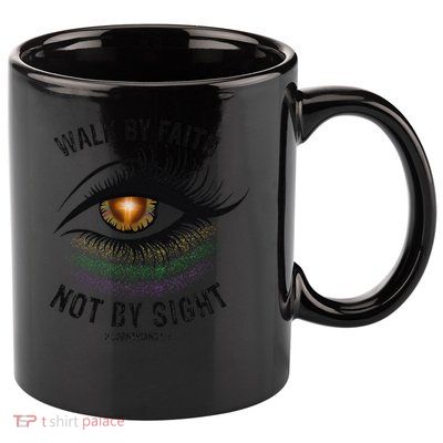 Jesus Walk By Faith Not By Sight Angel Eye 11oz C Handle Ceramic Mug