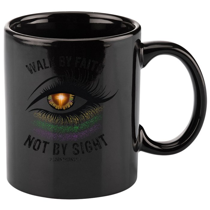 Jesus Walk By Faith Not By Sight Angel Eye 11oz C Handle Ceramic Mug