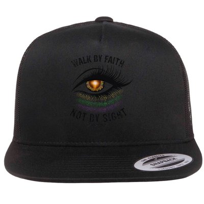 Jesus Walk By Faith Not By Sight Angel Eye Flatbill Hat