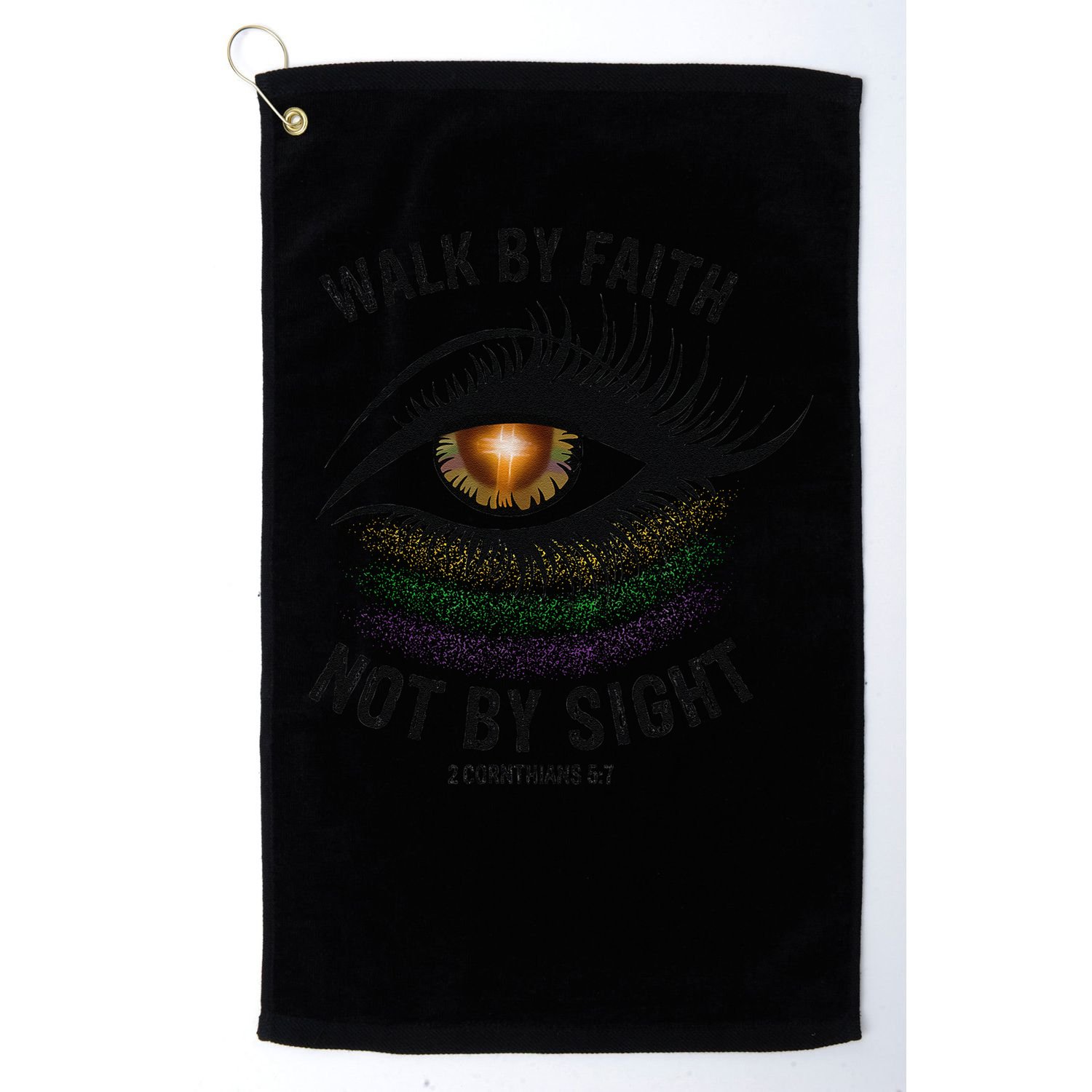 Jesus Walk By Faith Not By Sight Angel Eye Golf Towel