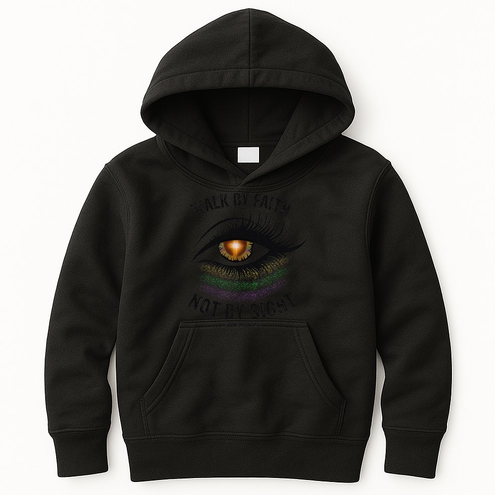 Jesus Walk By Faith Not By Sight Angel Eye Kids Hoodie