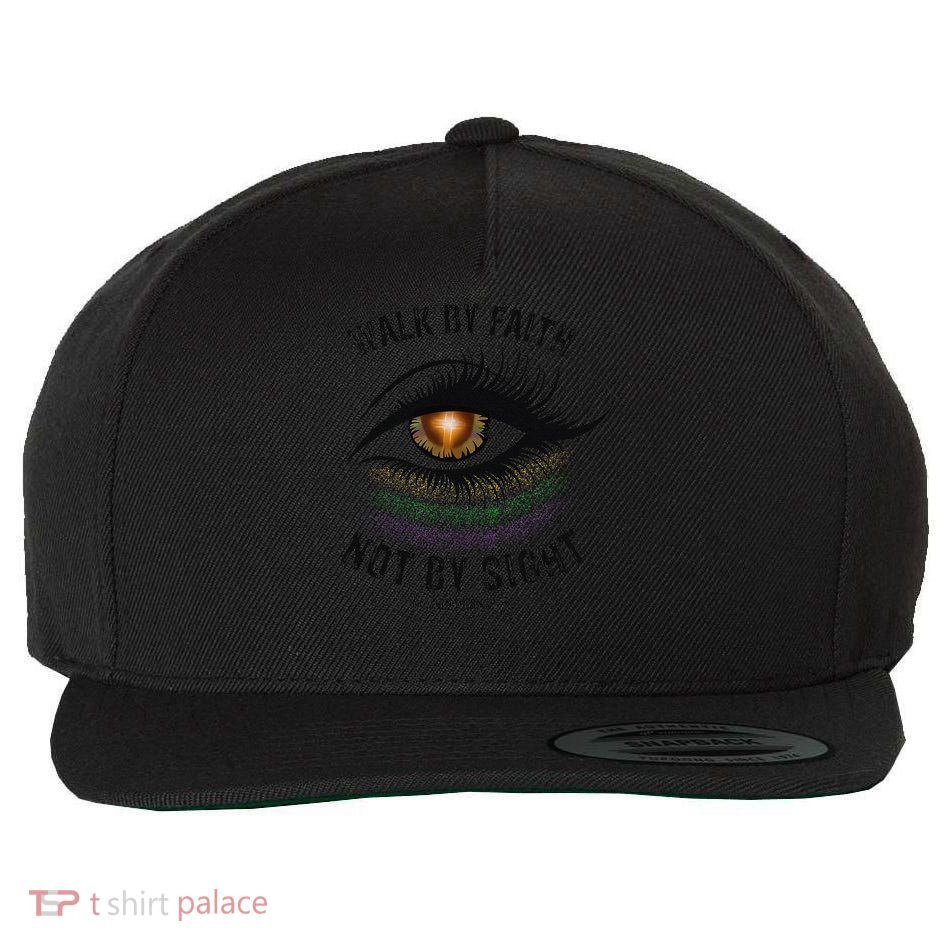 Jesus Walk By Faith Not By Sight Angel Eye Wool Snapback Cap