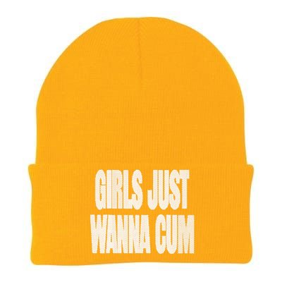 Just Wanna Cum Knit Cap Winter Beanie