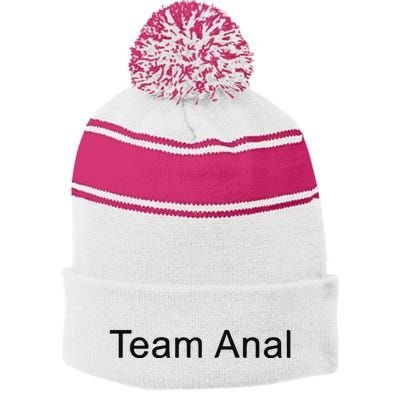 Justin Womble Chris Team Anal Stripe Pom Pom Beanie