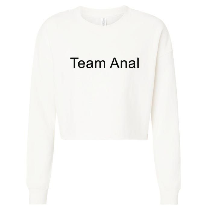 Justin Womble Chris Team Anal Cropped Pullover Crew