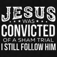 Jesus Was Convicted Of A Sham Trial I Still Follow Him Ladies PosiCharge Tri-Blend Wicking Tank