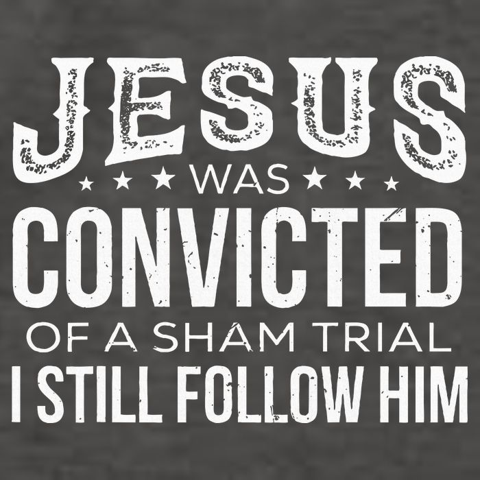 Jesus Was Convicted Of A Sham Trial I Still Follow Him Vector Backpack