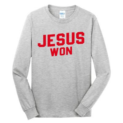 Jesus Won Christ Jesus Christian Tall Long Sleeve T-Shirt