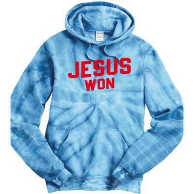 Jesus Won Christ Jesus Christian Tie Dye Hoodie