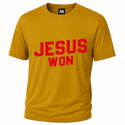 Jesus Won Christ Jesus Christian Cooling Performance Crew T-Shirt