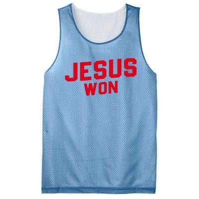 Jesus Won Christ Jesus Christian Mesh Reversible Basketball Jersey Tank