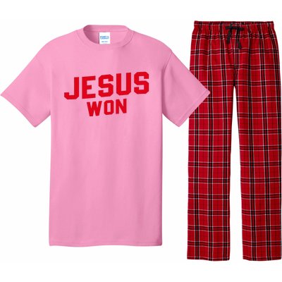 Jesus Won Christ Jesus Christian Pajama Set