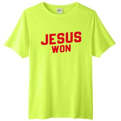 Jesus Won Christ Jesus Christian Tall Fusion ChromaSoft Performance T-Shirt