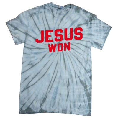 Jesus Won Christ Jesus Christian Tie-Dye T-Shirt