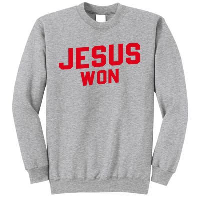 Jesus Won Christ Jesus Christian Sweatshirt