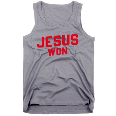 Jesus Won Christ Jesus Christian Tank Top