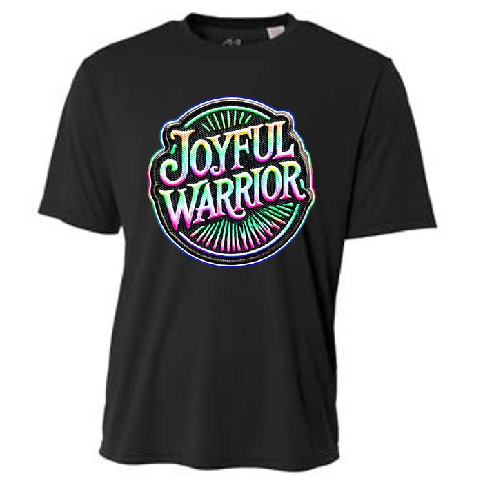 Joyful Warrior Colorful Inspirational Campaign Design Cooling Performance Crew T-Shirt