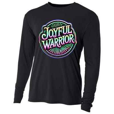 Joyful Warrior Colorful Inspirational Campaign Design Cooling Performance Long Sleeve Crew