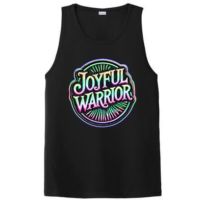 Joyful Warrior Colorful Inspirational Campaign Design PosiCharge Competitor Tank