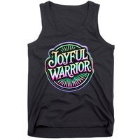 Joyful Warrior Colorful Inspirational Campaign Design Tank Top